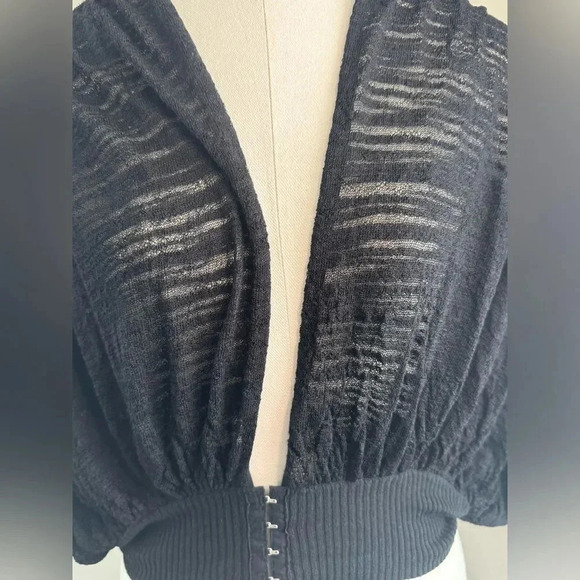 Free People Black and Silver Evening Shrug - Size small - Picture 8 of 11